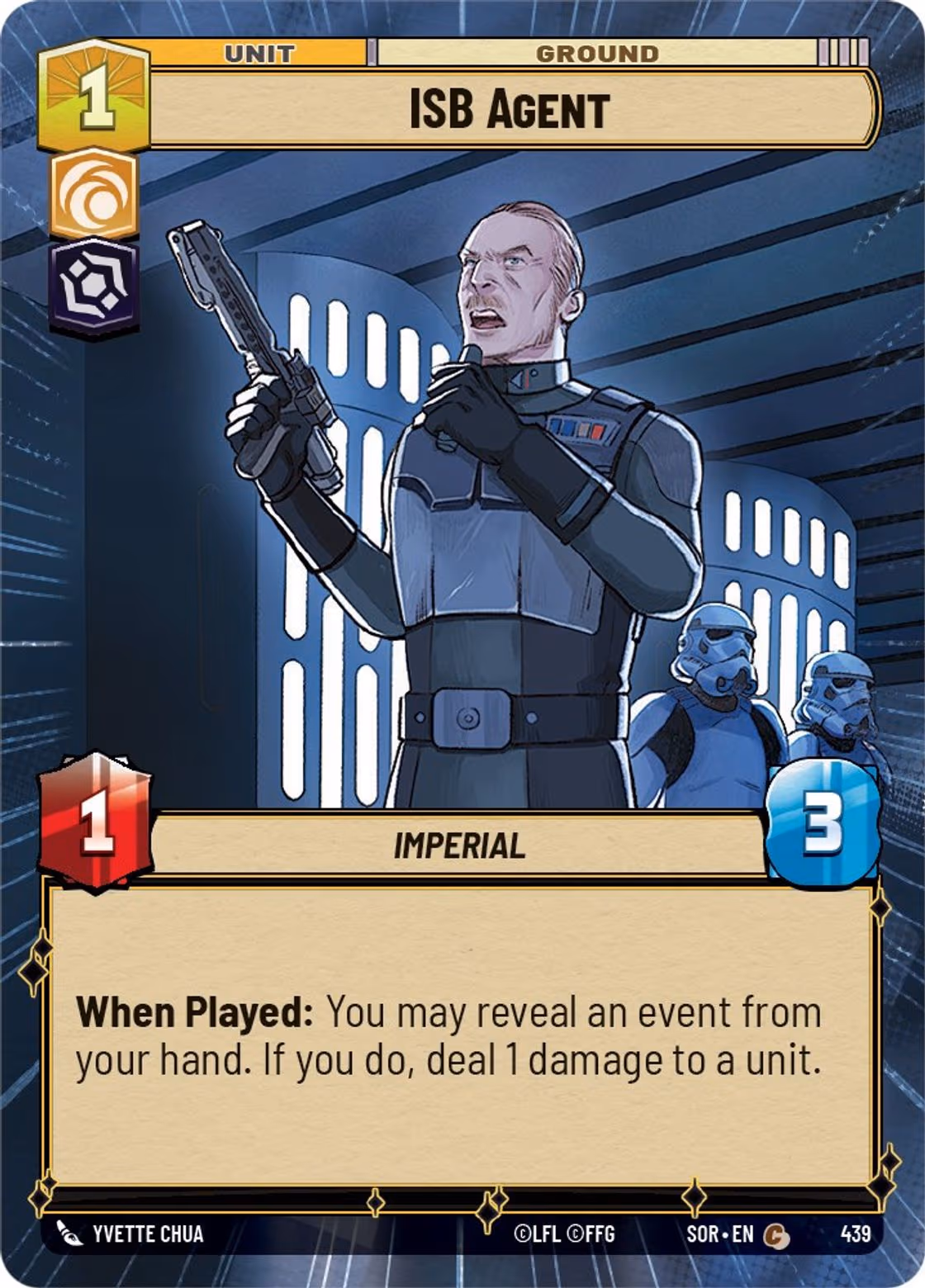 ISB Agent SOR-439 Hyperspace Star Wars Unlimited card