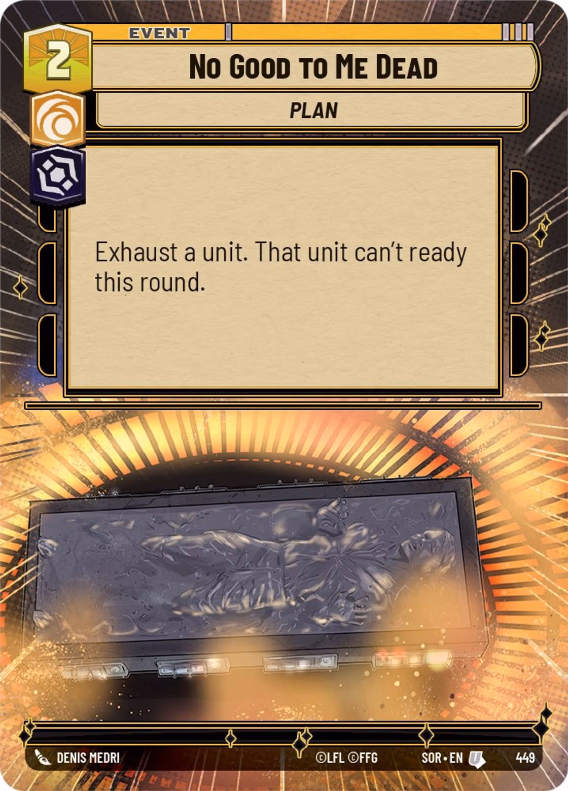 No Good to Me Dead SOR-449 Hyperspace Star Wars Unlimited card