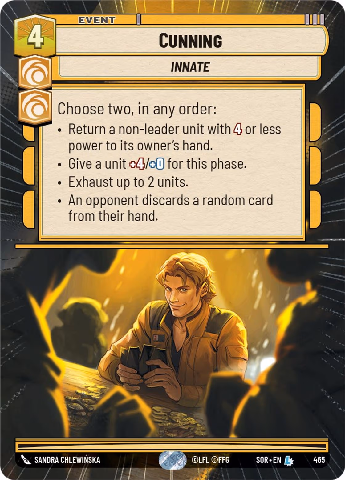 Cunning SOR-465 Hyperspace Star Wars Unlimited card