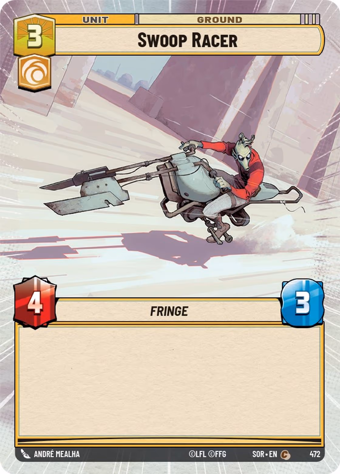 Swoop Racer SOR-472 Hyperspace Star Wars Unlimited card
