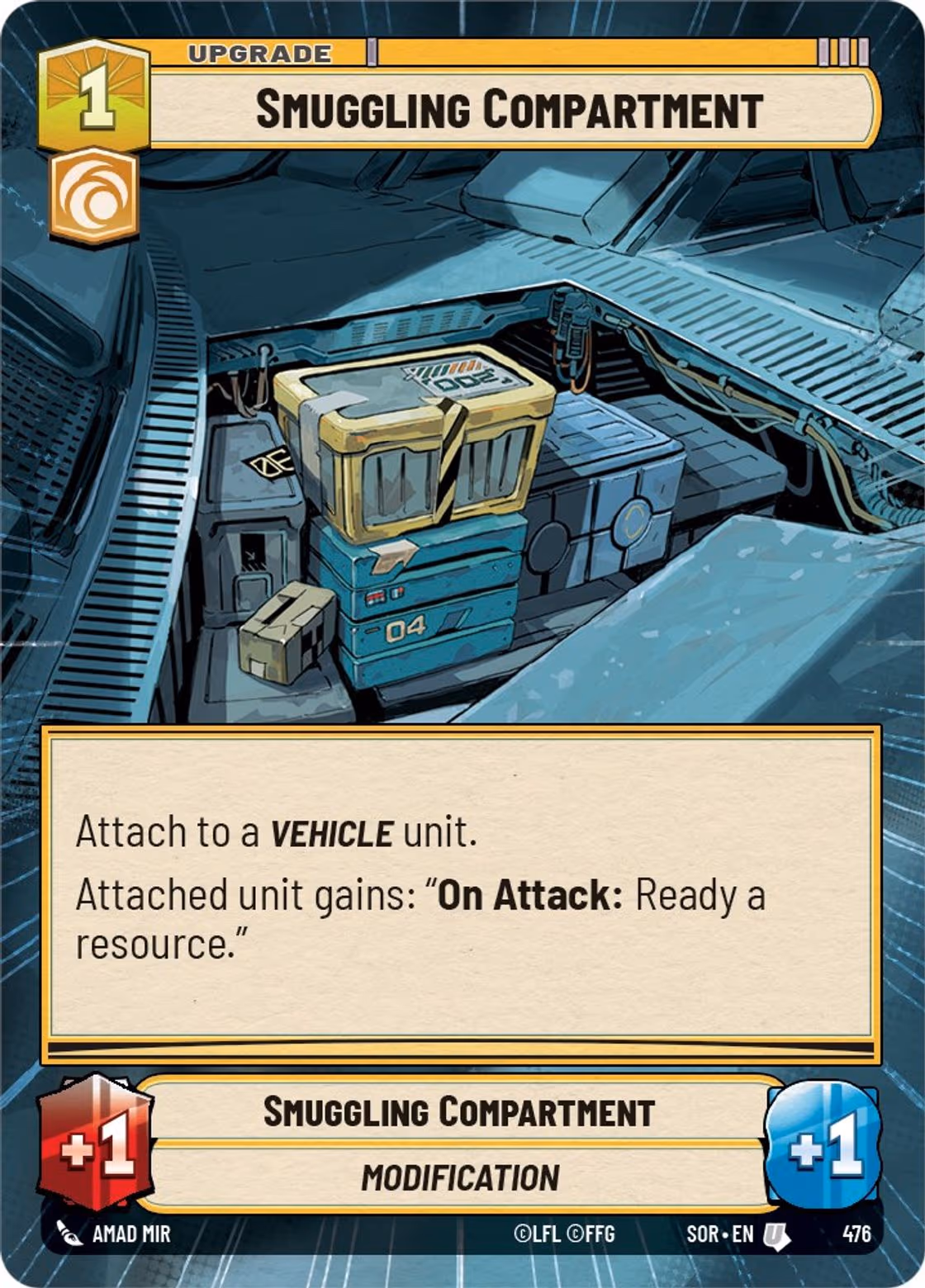 Smuggling Compartment SOR-476 Hyperspace Star Wars Unlimited card