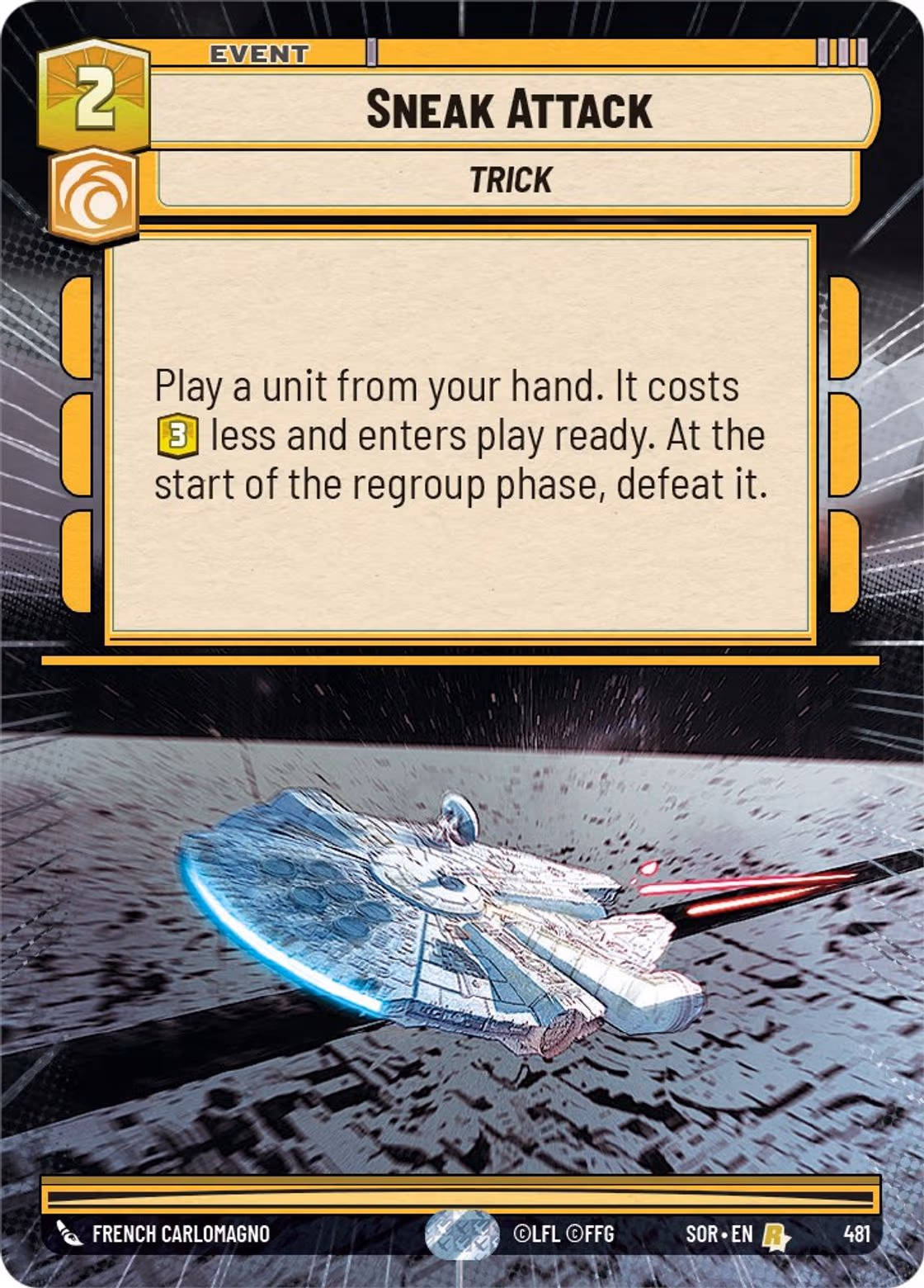 Sneak Attack SOR-481 Hyperspace Star Wars Unlimited card