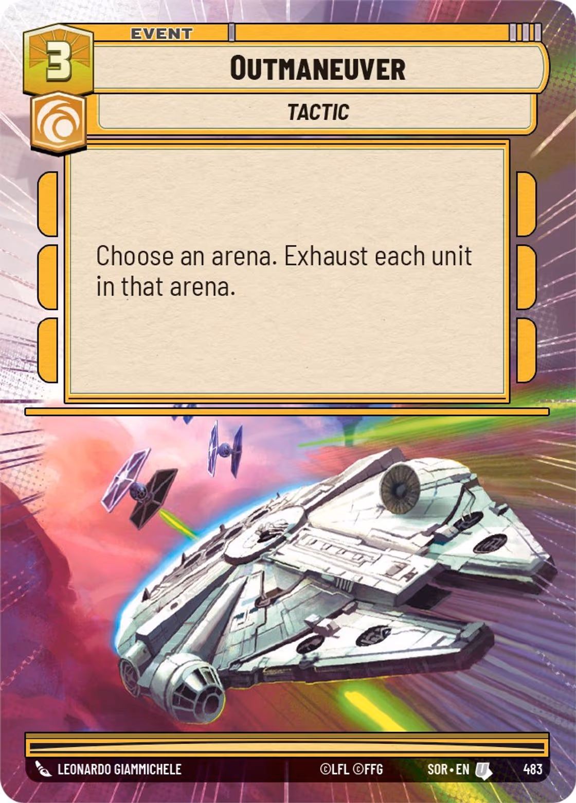 Outmaneuver SOR-483 Hyperspace Star Wars Unlimited card