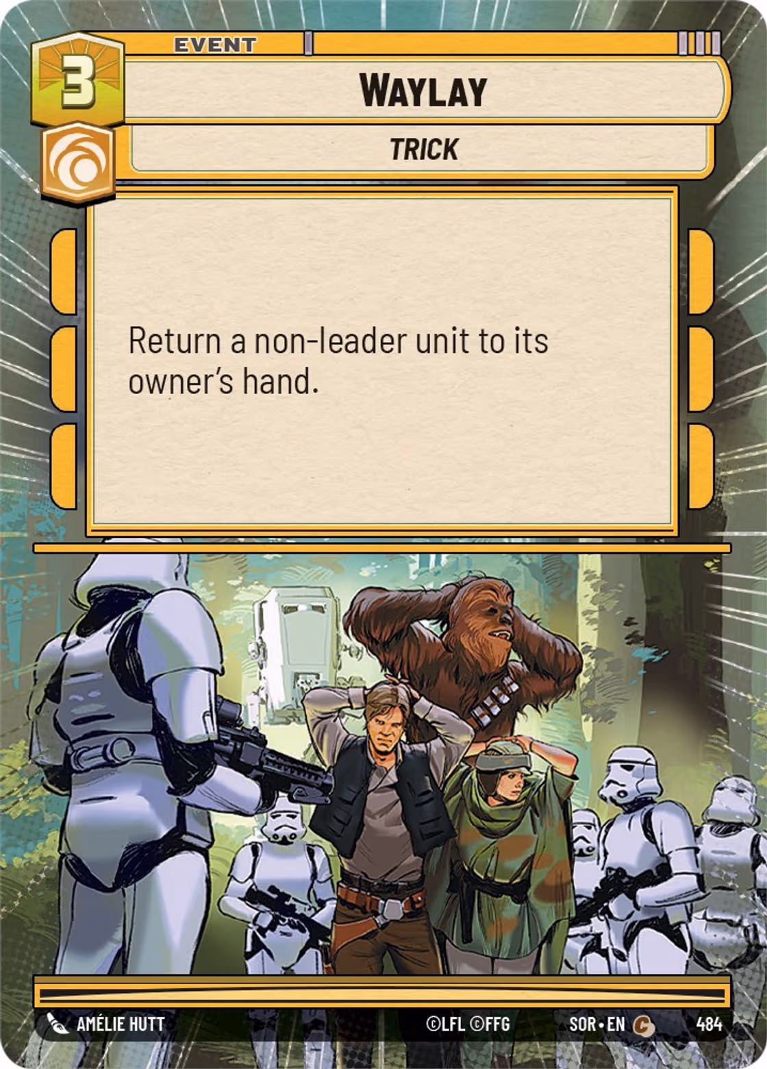 Waylay SOR-484 Hyperspace Star Wars Unlimited card