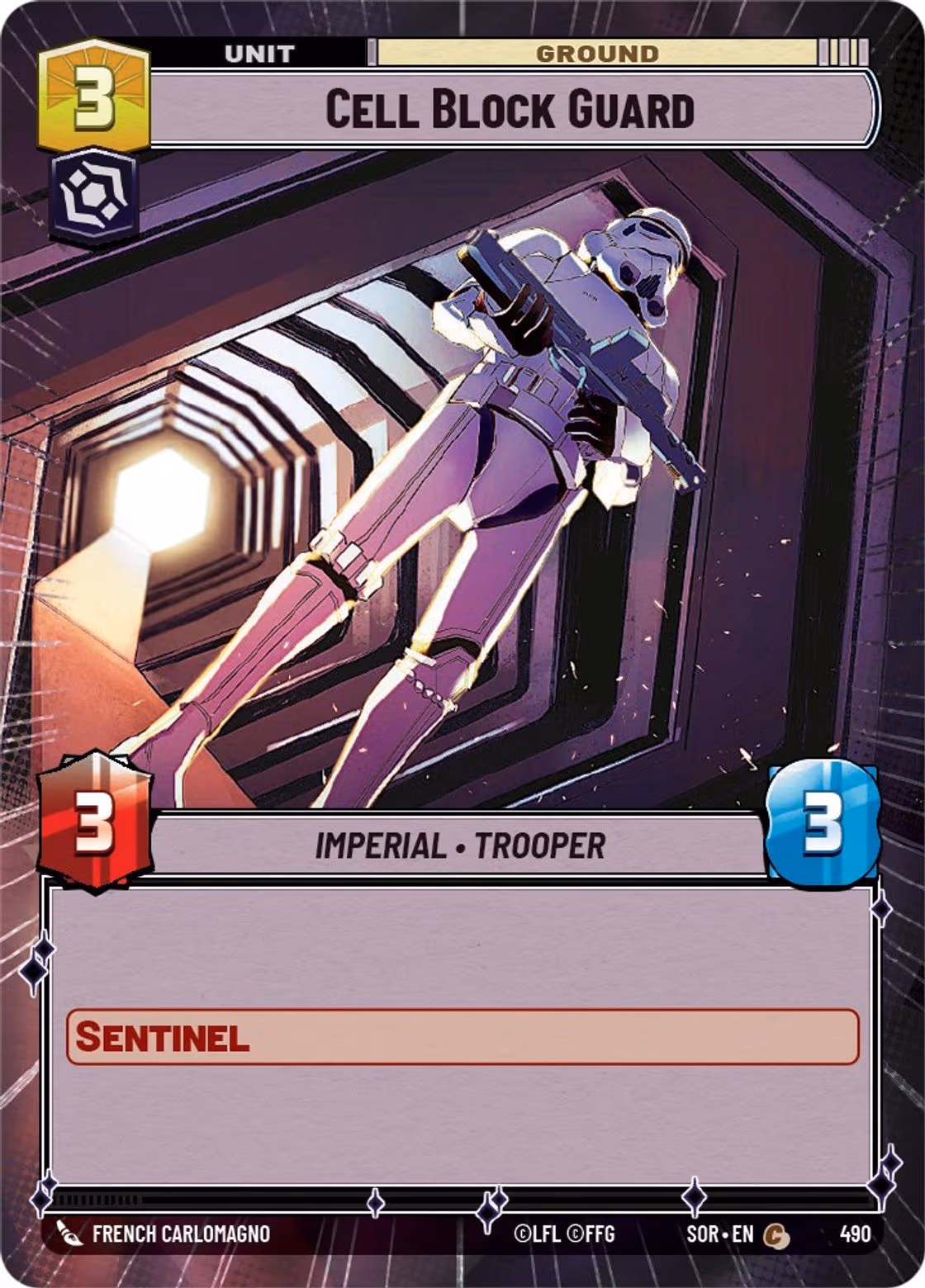 Cell Block Guard SOR-490 Hyperspace Star Wars Unlimited card