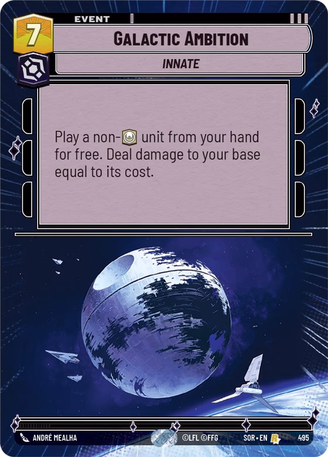 Galactic Ambition SOR-495 Hyperspace Star Wars Unlimited card