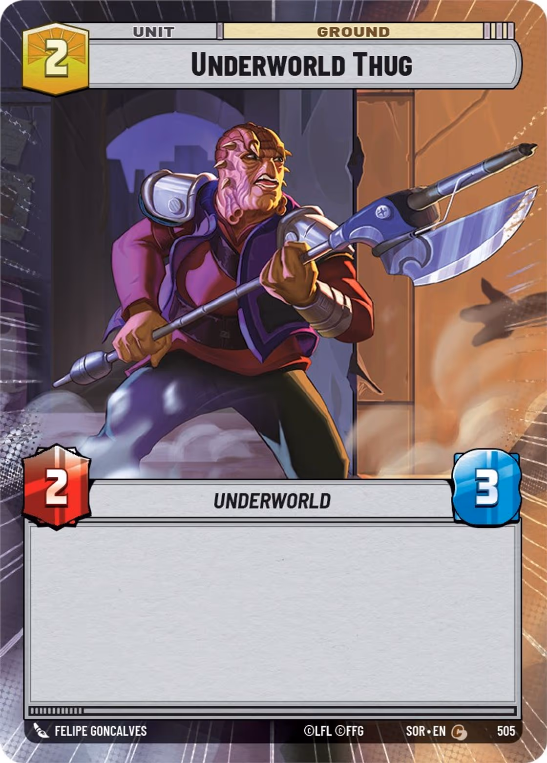 Underworld Thug SOR-505 Hyperspace Star Wars Unlimited card
