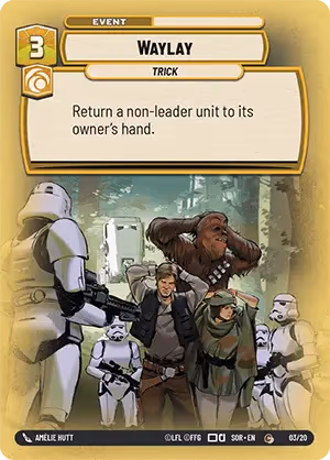 Waylay SOROP-003 Star Wars Unlimited card