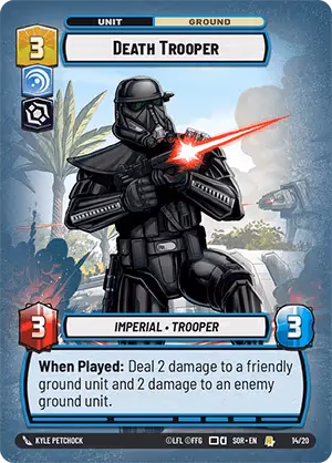 Death Trooper SOROP-014 Star Wars Unlimited card