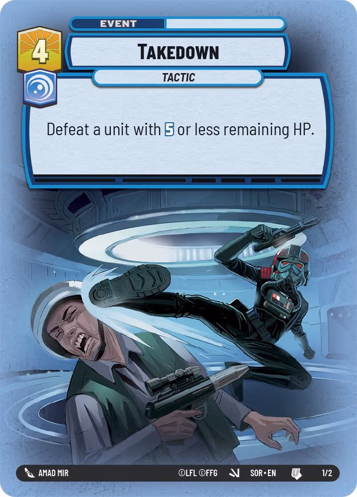 Takedown SS1-1 Star Wars Unlimited card