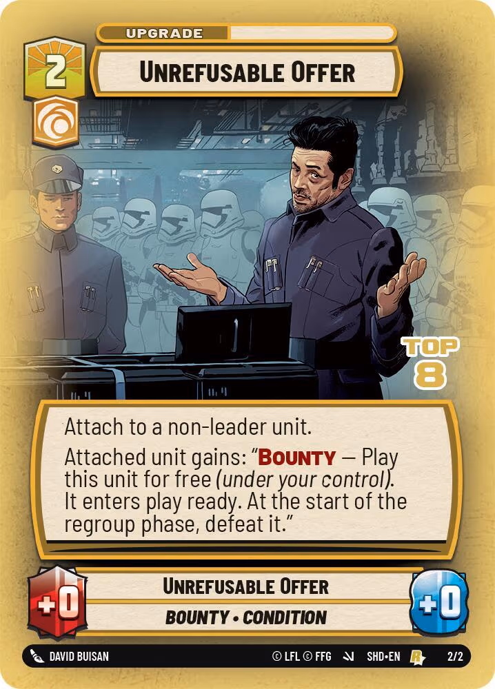 Unrefusable Offer SS2-2-8 Store Showdown Star Wars Unlimited card