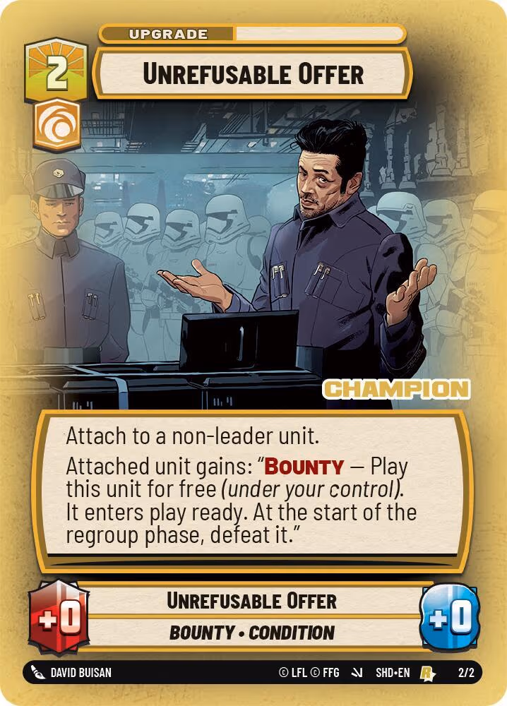 Unrefusable Offer SS2-2-C Store Showdown Star Wars Unlimited card