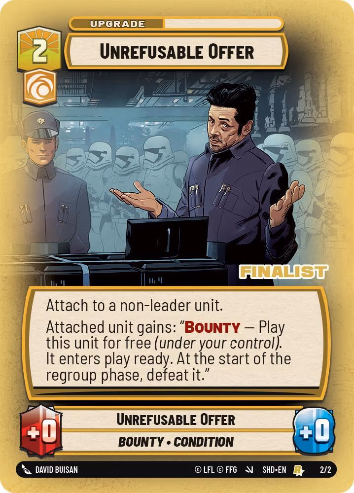 Unrefusable Offer SS2-2-F Store Showdown Star Wars Unlimited card