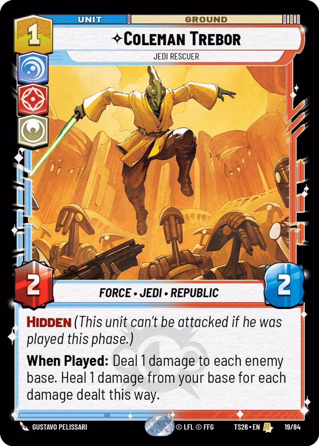Coleman Trebor - Jedi Rescuer TS26-19 Star Wars Unlimited card