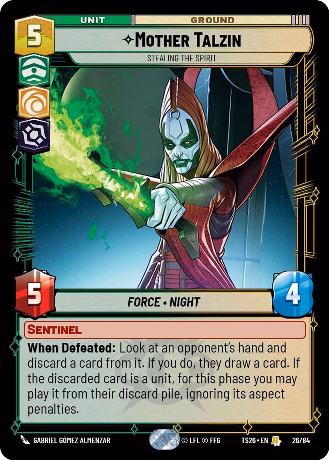 Mother Talzin - Stealing the Spirit TS26-26 Star Wars Unlimited card