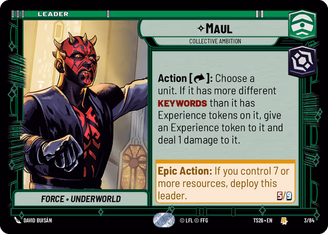 Maul Star Wars Unlimited leader