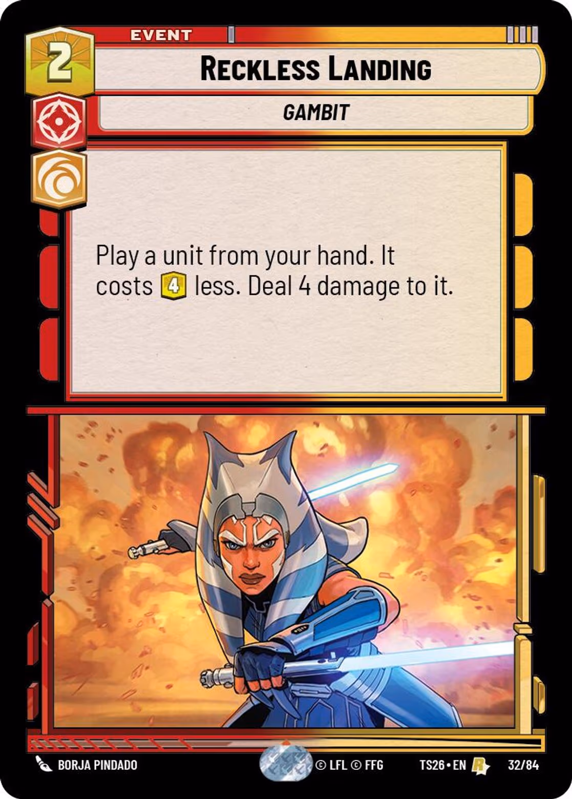 Reckless Landing TS26-32 Star Wars Unlimited card