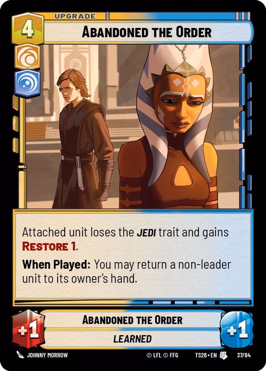 Abandoned the Order TS26-37 Star Wars Unlimited card