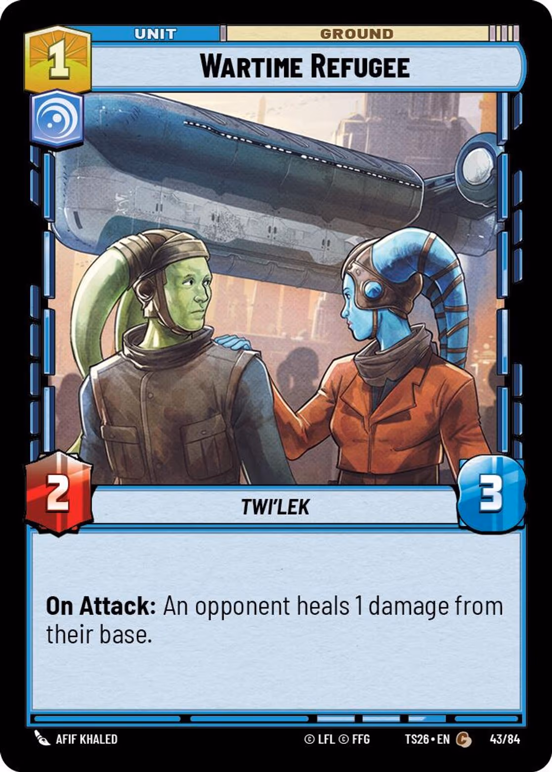 Wartime Refugee TS26-43 Star Wars Unlimited card