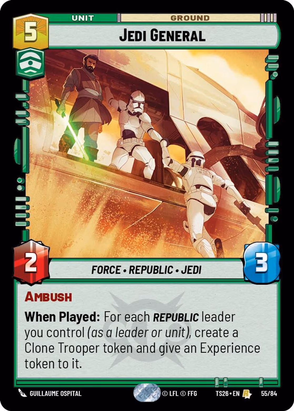 Jedi General TS26-55 Star Wars Unlimited card