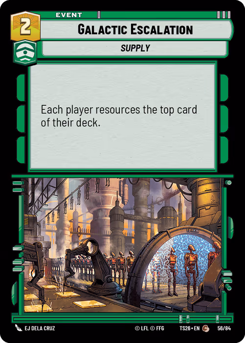Galactic Escalation TS26-56 Star Wars Unlimited card