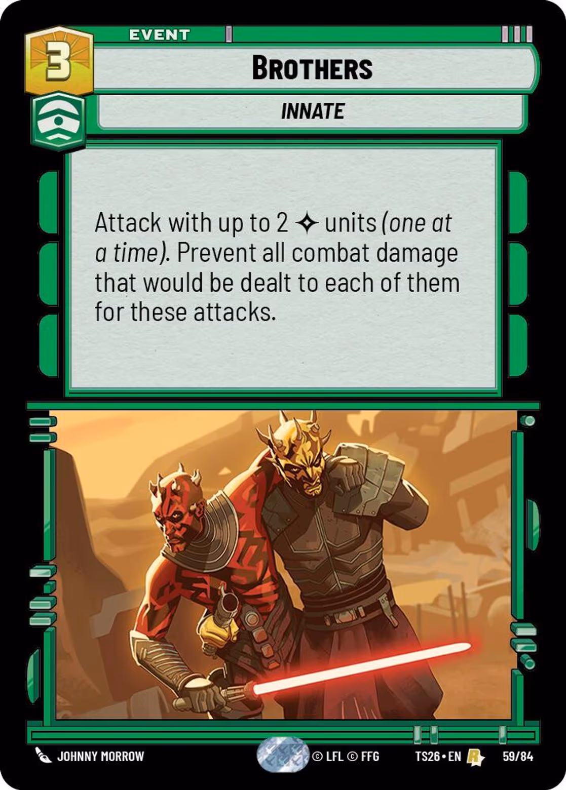 Brothers TS26-59 Star Wars Unlimited card