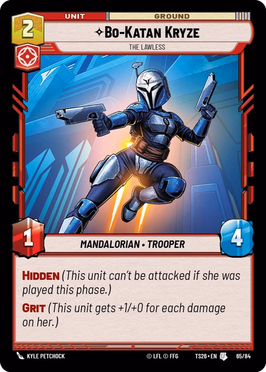 Bo-Katan Kryze - The Lawless TS26-65 Star Wars Unlimited card