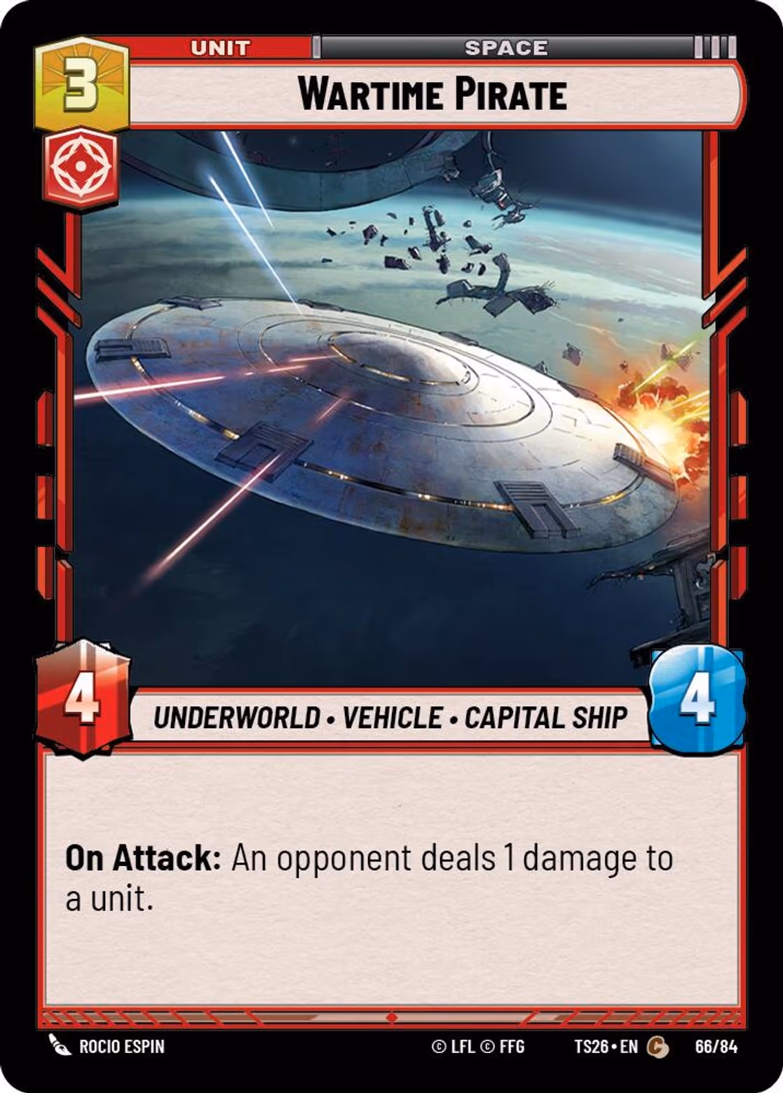 Wartime Pirate TS26-66 Star Wars Unlimited card