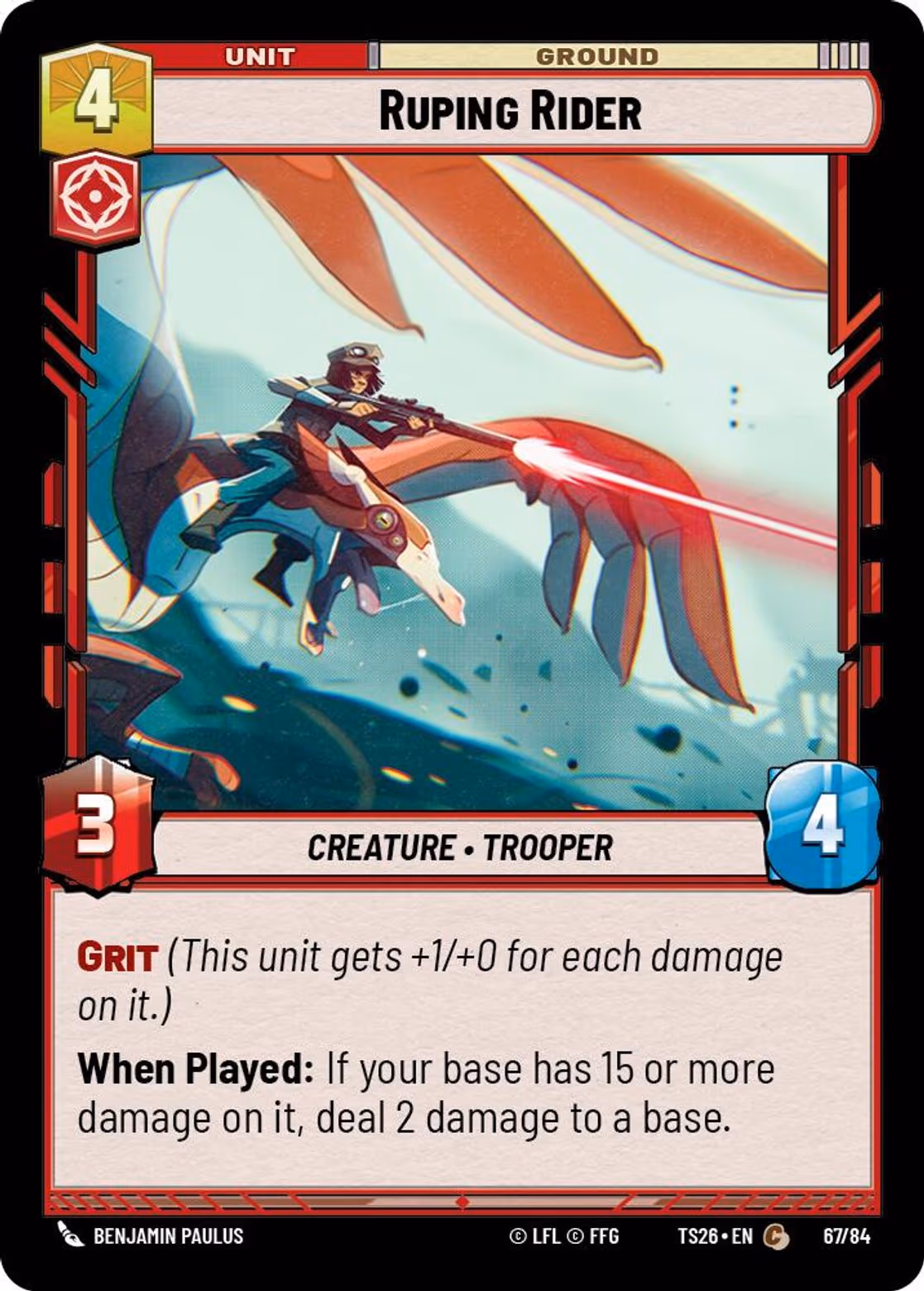 Ruping Rider TS26-67 Star Wars Unlimited card