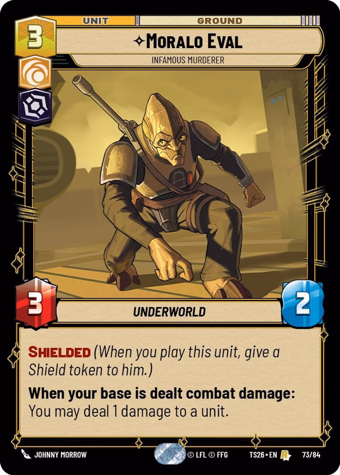 Moralo Eval - Infamous Murderer TS26-73 Star Wars Unlimited card