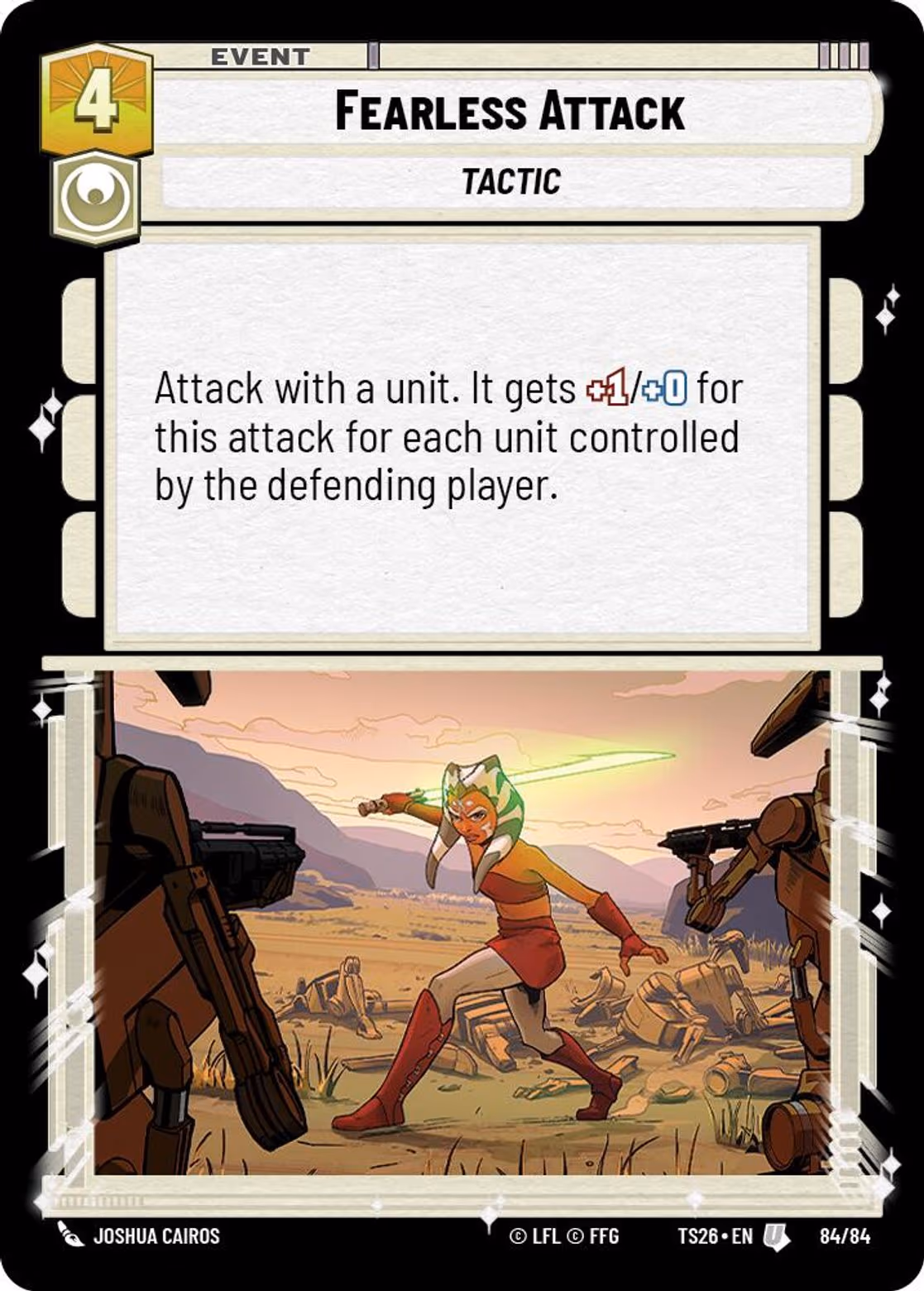 Fearless Attack TS26-84 Star Wars Unlimited card