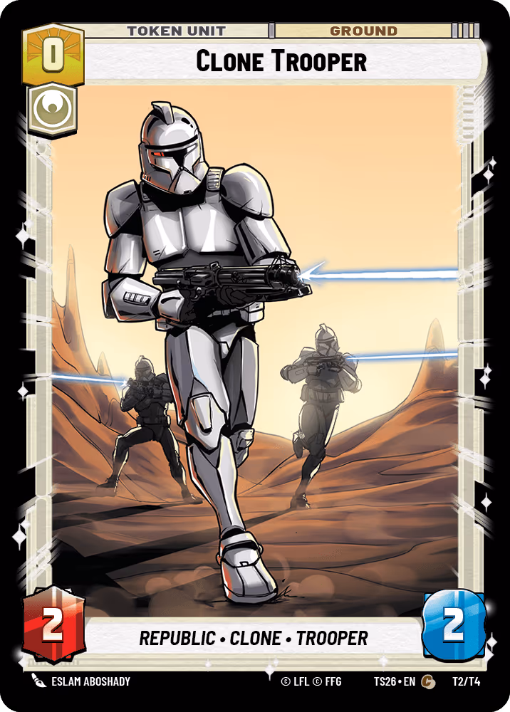 Clone Trooper TS26-T02 Star Wars Unlimited card