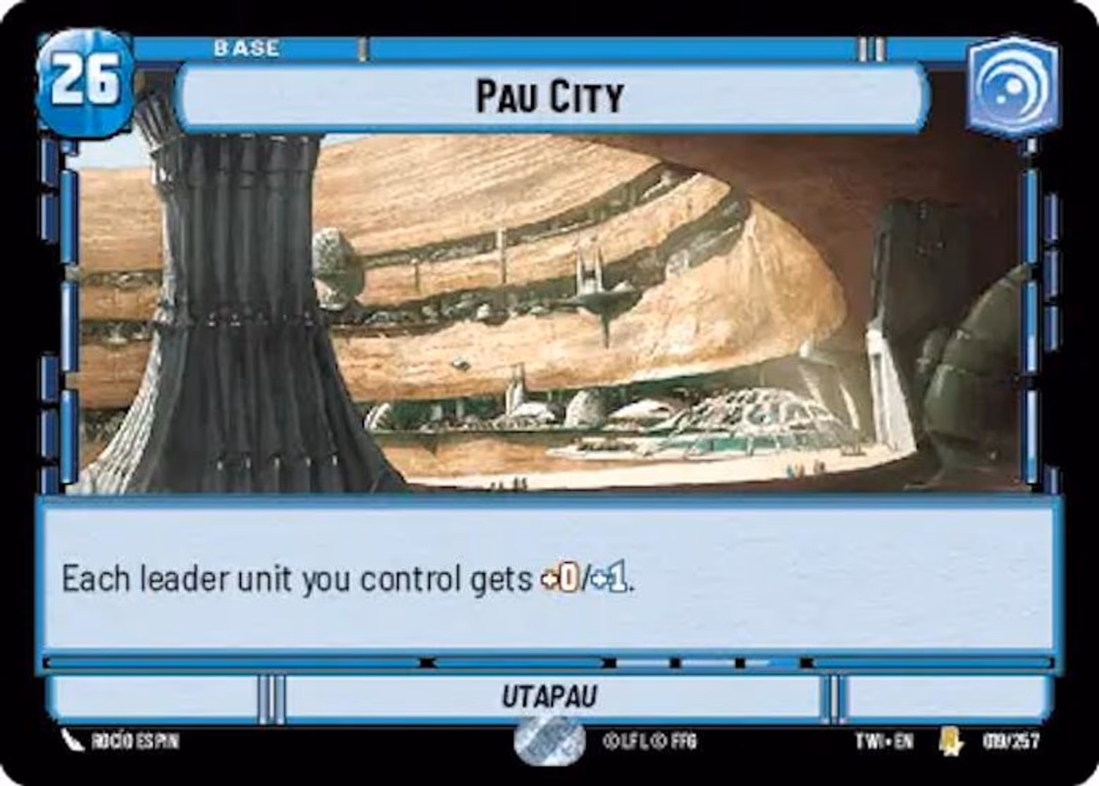 Pau City - Utapau TWI-019 Star Wars Unlimited card