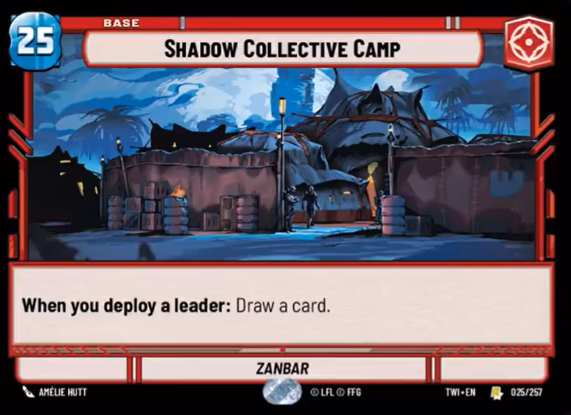 Shadow Collective Camp - Zanbar TWI-025 Star Wars Unlimited card