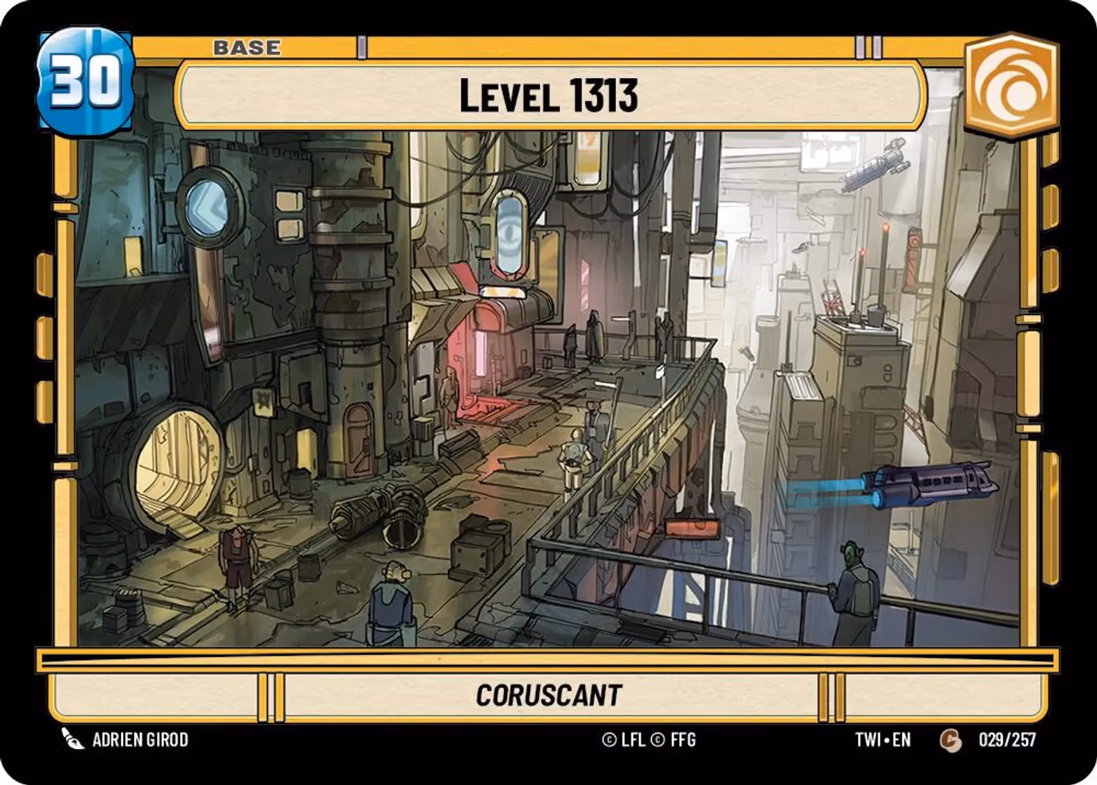 Level 1313 - Coruscant TWI-029 Star Wars Unlimited card