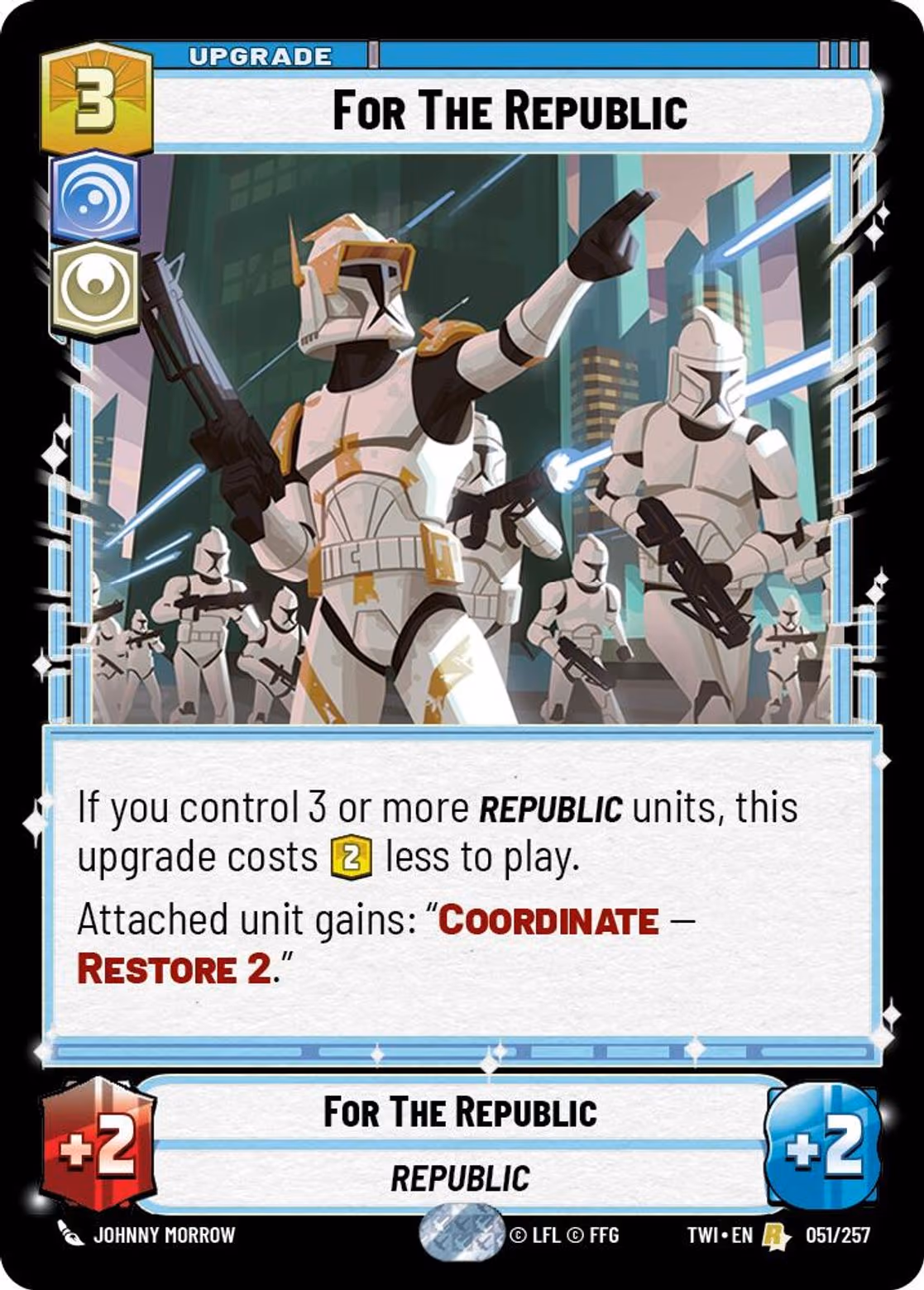 For The Republic TWI-051 Star Wars Unlimited card
