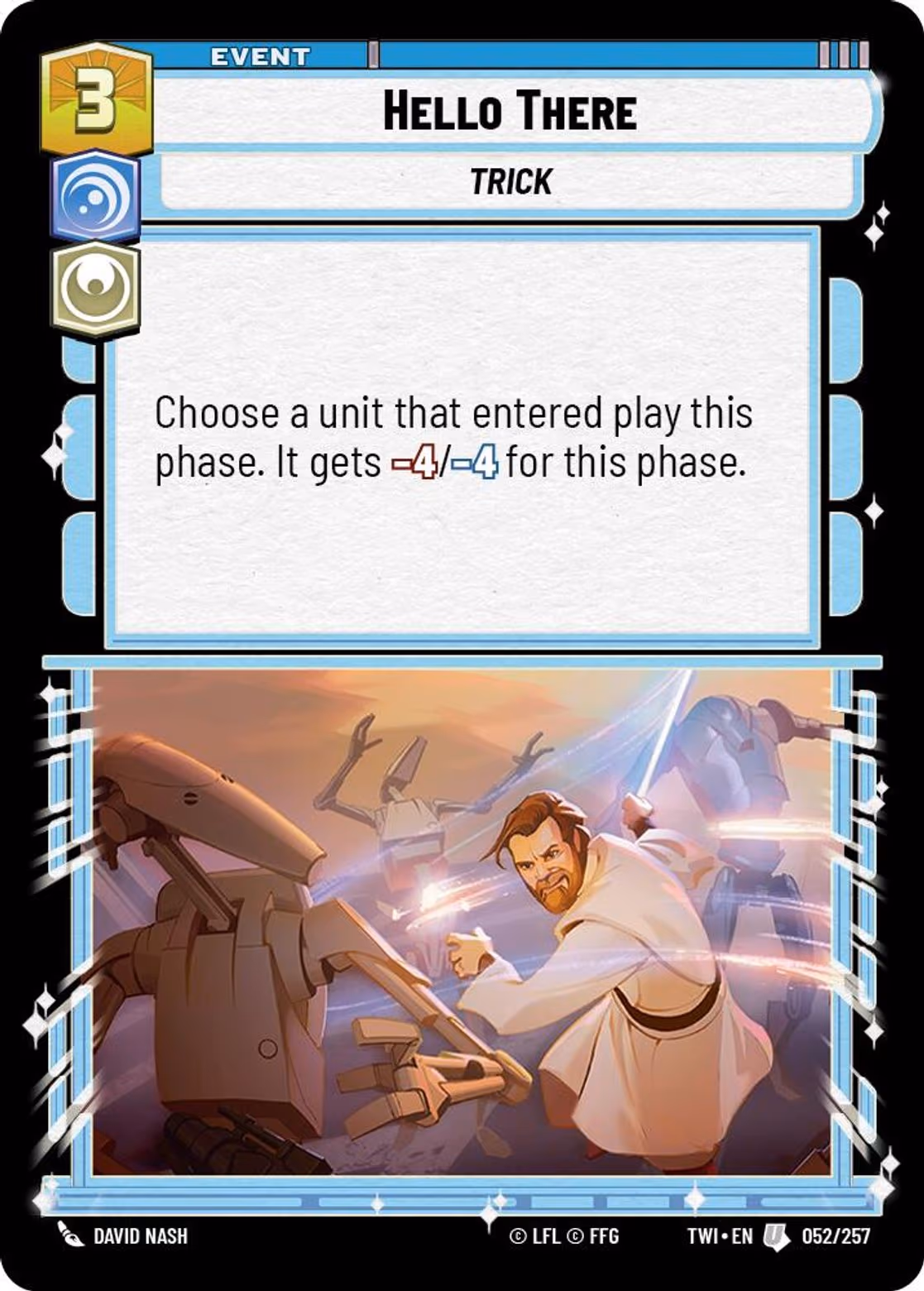 Hello There TWI-052 Star Wars Unlimited card