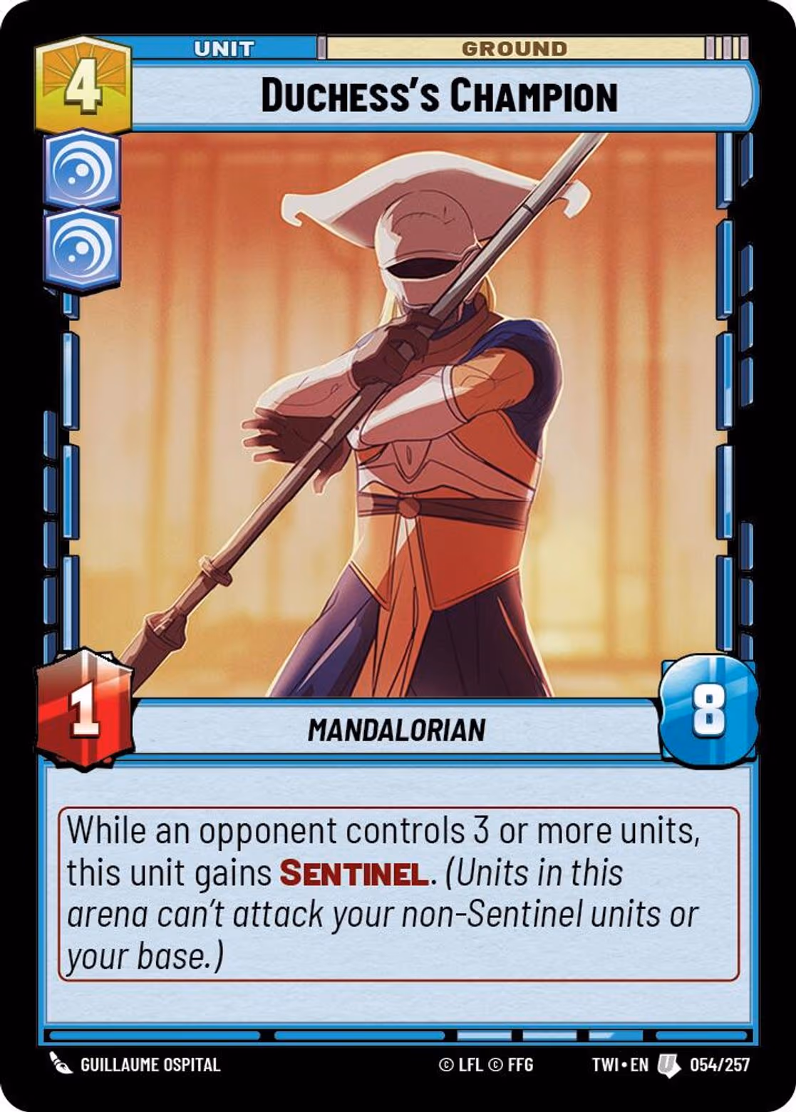Duchess's Champion TWI-054 Star Wars Unlimited card