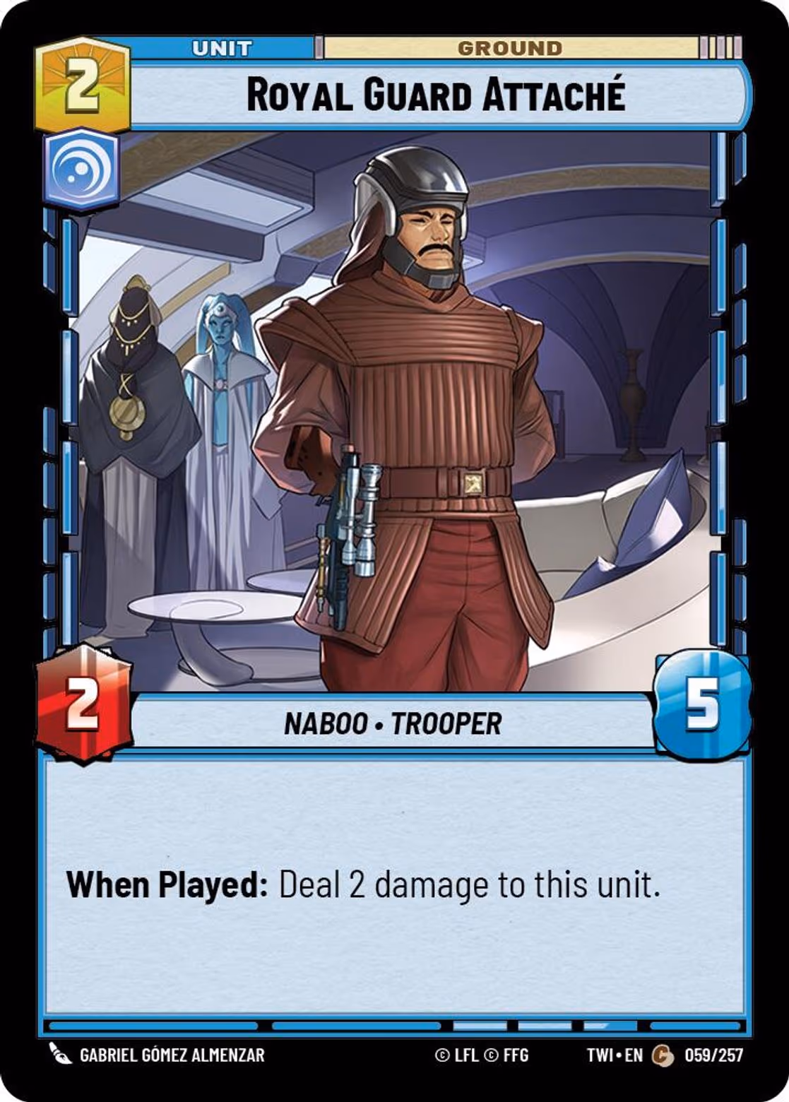 Royal Guard Attaché TWI-059 Star Wars Unlimited card