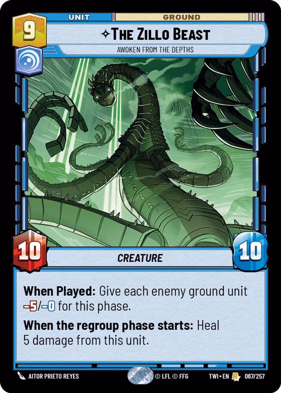 The Zillo Beast - Awoken From The Depths TWI-067 Star Wars Unlimited card