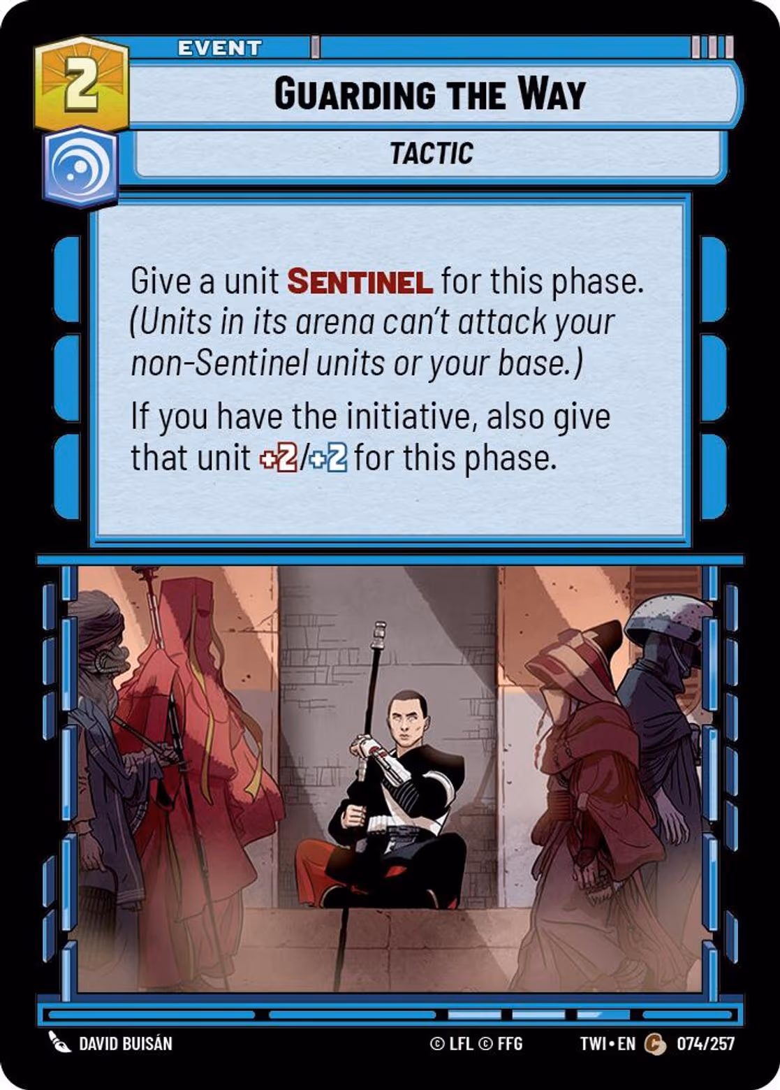 Guarding the Way TWI-074 Star Wars Unlimited card