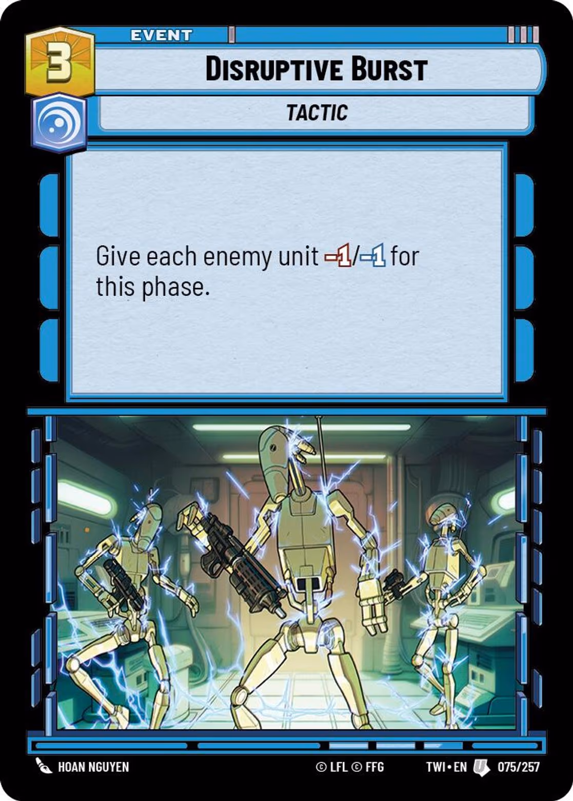 Disruptive Burst TWI-075 Star Wars Unlimited card