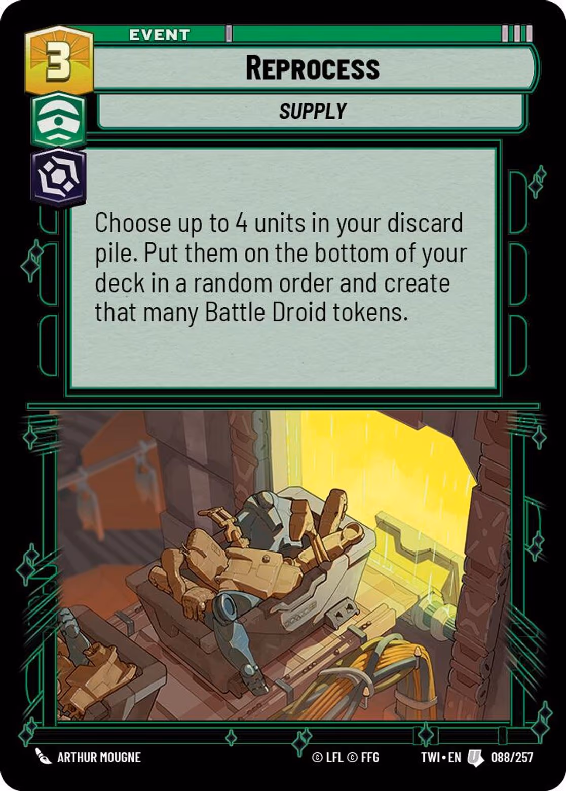 Reprocess TWI-088 Star Wars Unlimited card
