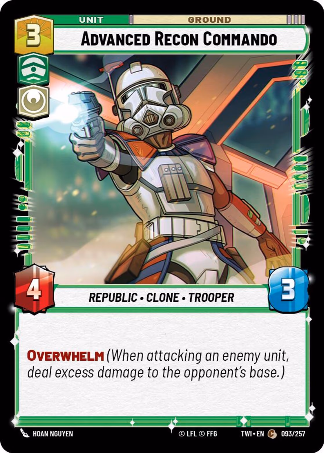 Advanced Recon Commando TWI-093 Star Wars Unlimited card
