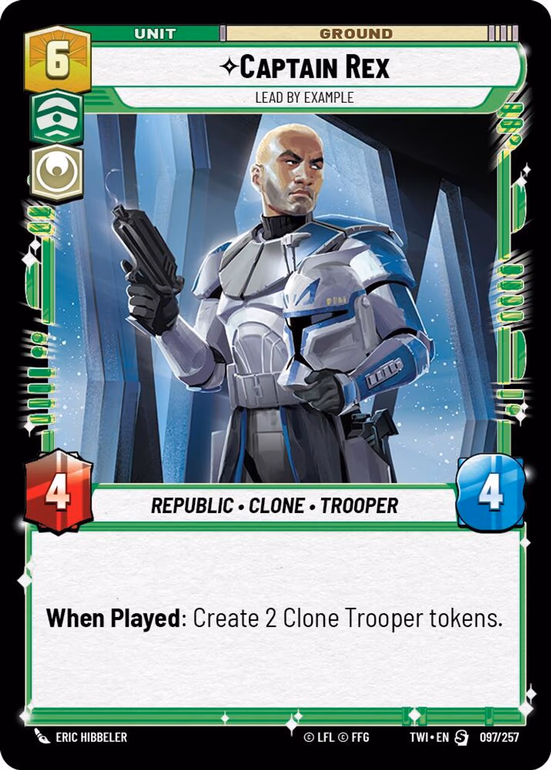 Captain Rex - Lead by Example TWI-097 Star Wars Unlimited card