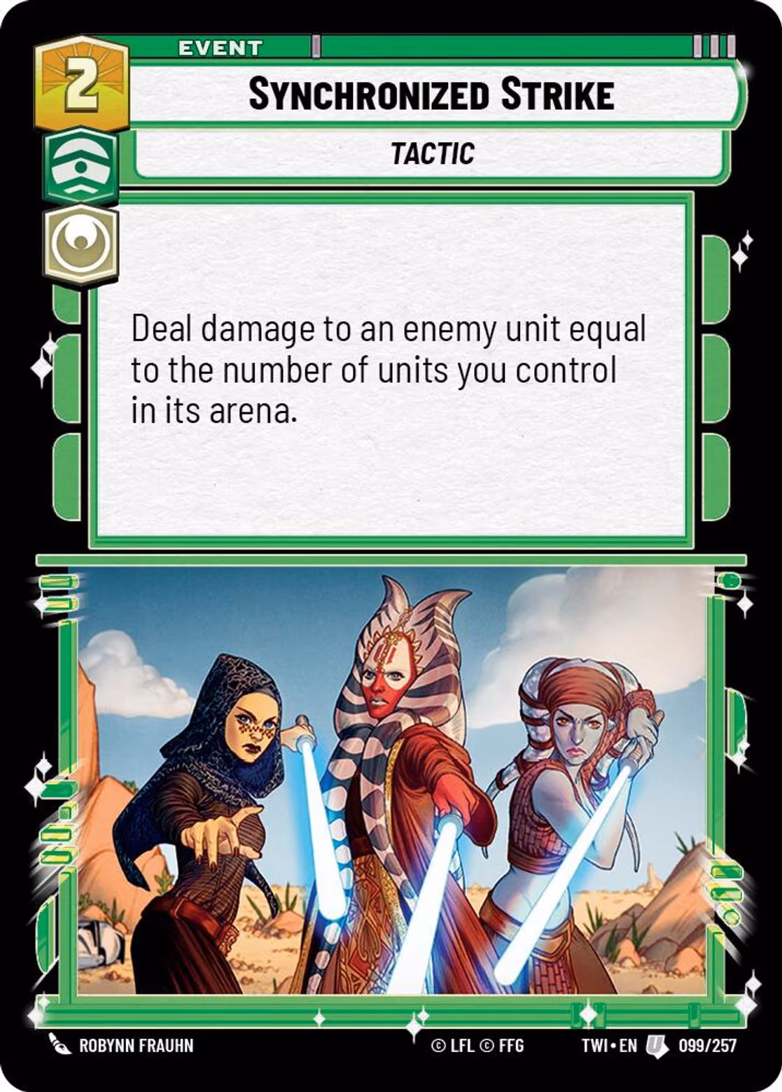 Synchronized Strike TWI-099 Star Wars Unlimited card