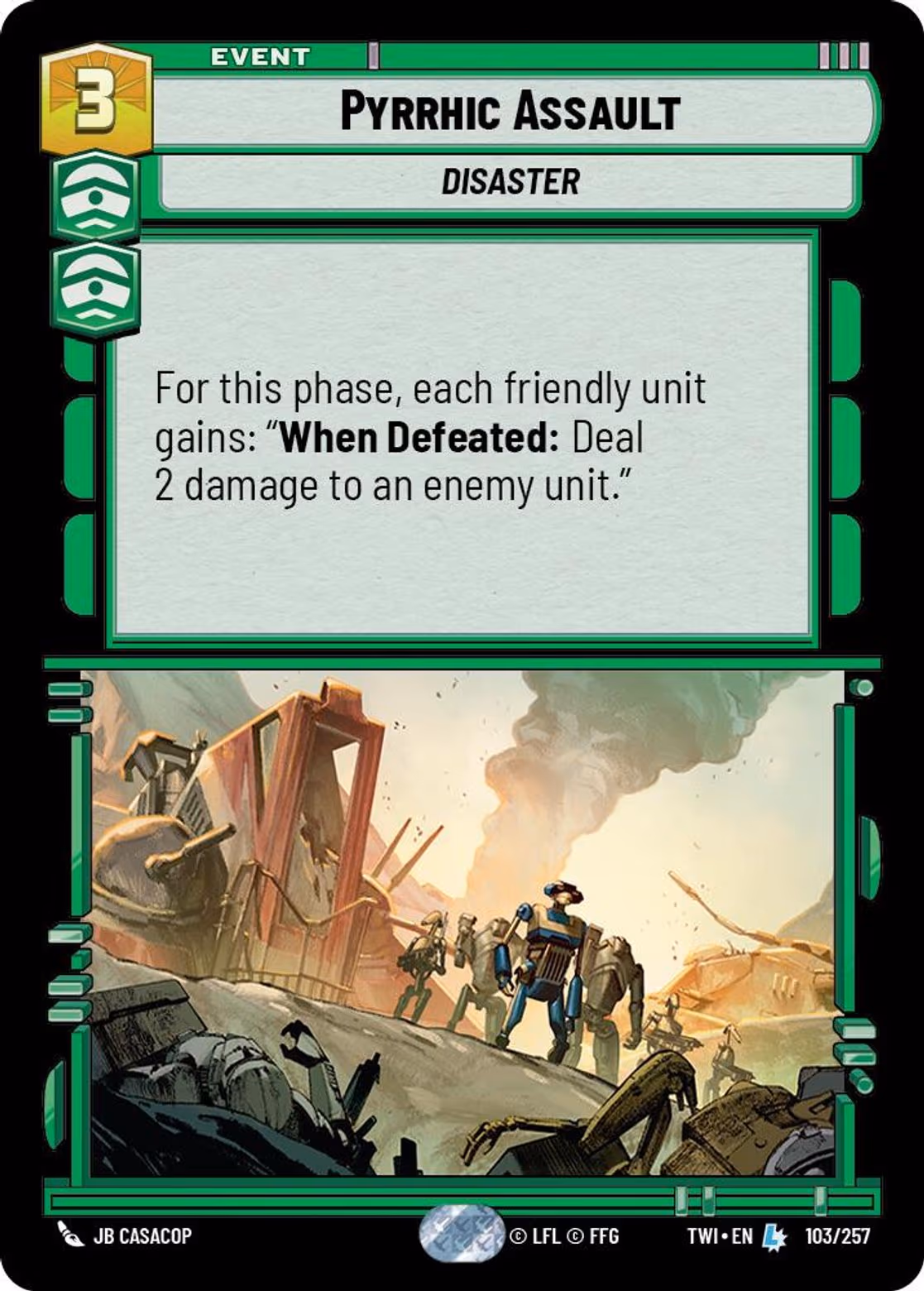 Pyrrhic Assault TWI-103 Star Wars Unlimited card