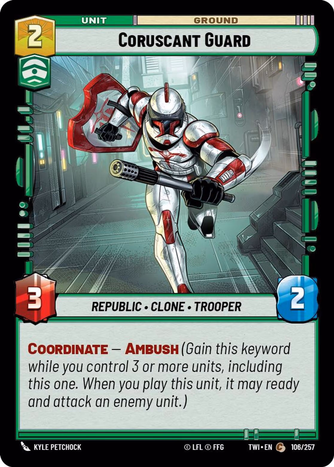 Coruscant Guard TWI-106 Star Wars Unlimited card