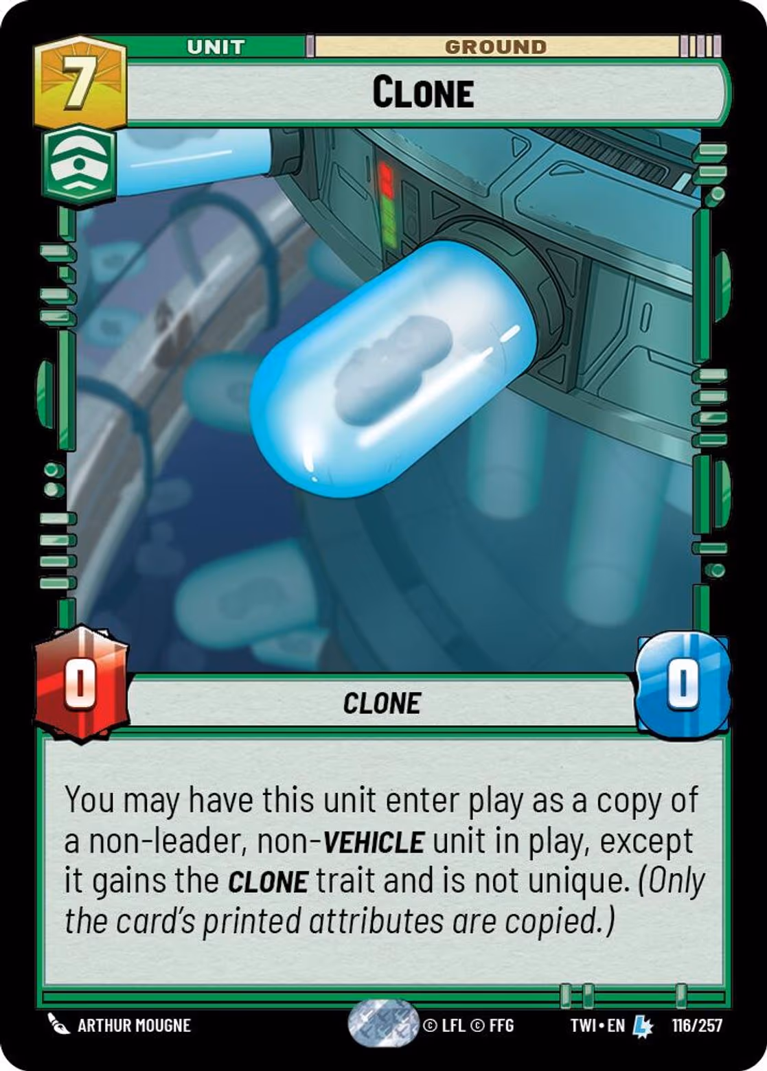 Clone TWI-116 Star Wars Unlimited card