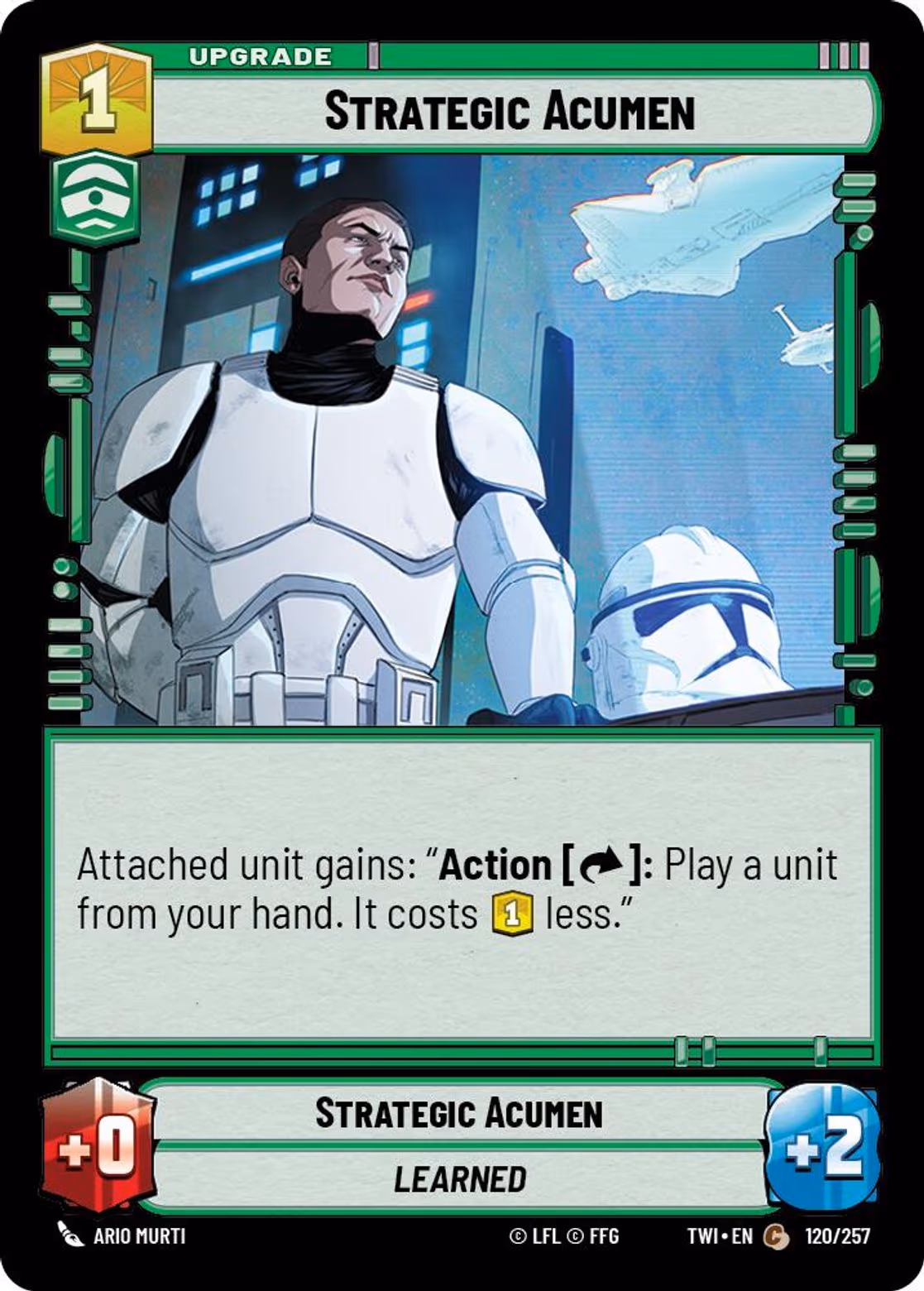 Strategic Acumen TWI-120 Star Wars Unlimited card